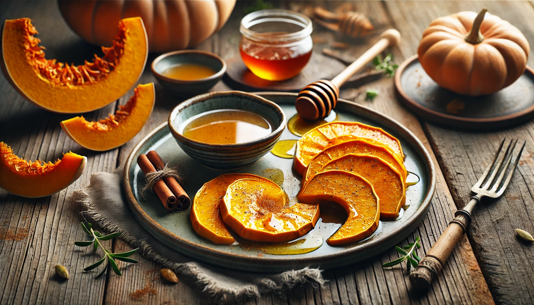 Abóbora Assada com Canela e Mel na Air Fryer: Um Toque Doce e Saudável